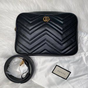 Gucci GG Marmont Matelasse Square Belt Bag